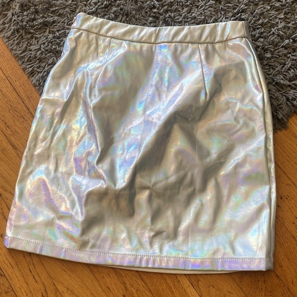 superdown metallic silver tamia mini skirt Size XXS - Picture 8 of 15